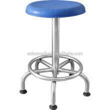 surgery stool blue plastic top with five legs